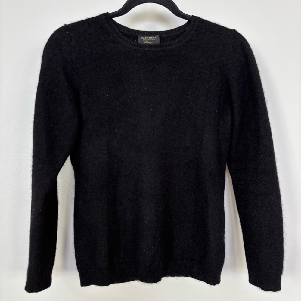 Charter Club‎ Black Cashmere Sweater Size M